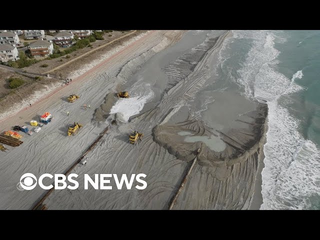 Beach nourishment replaces sand lost to erosion or storms. How does it work?