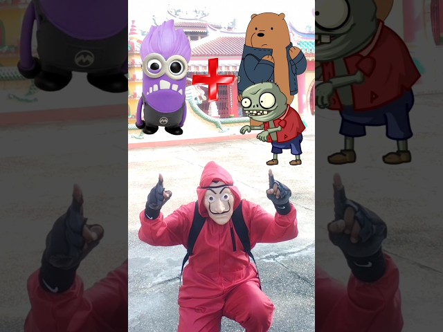 Angry Minion + Grizzly Bear And Zombie = Cartoon animation