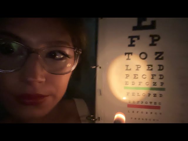 eye exam in the dark (asmr)