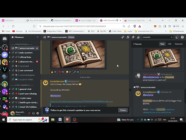 Pikamoon using false advertising and lying in the discord
