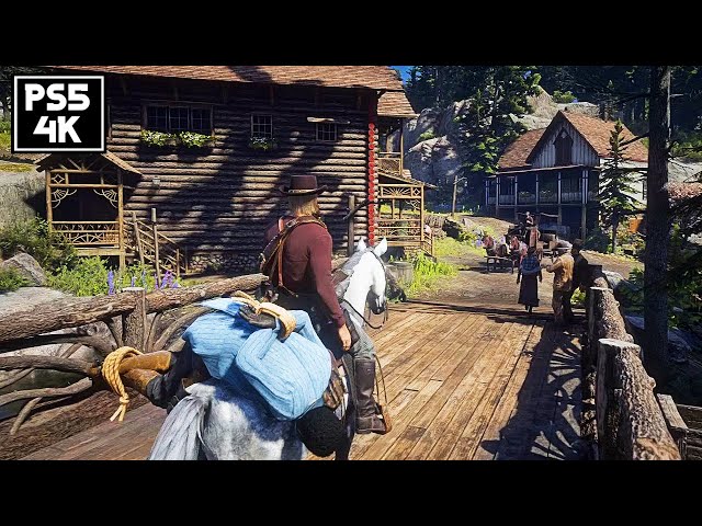 Red Dead Redemption 2 Bounty Hunt Joshua Brown Wanted Alive PS5 4K