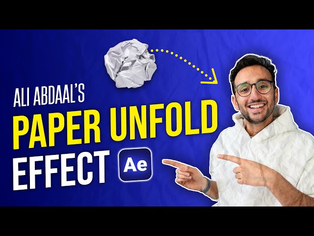 SECRET REVEALED: How Ali Abdaal Creates Paper Unfold Animations! - After Effects Tutorial 2024