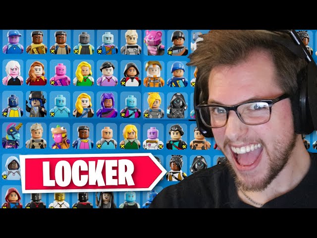 My $6,900 LEGO Fortnite Locker Tour! (Skins & Emotes)