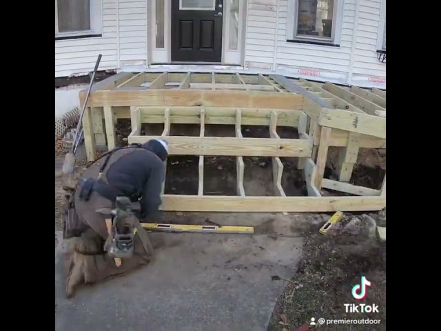 A deck? A porch? What would call this? #shorts #carpentry #building