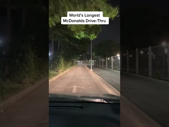 World’s Longest Mcdonalds Drive-Thru | #world #record  #shorts #music #drive #food #mcdonalds