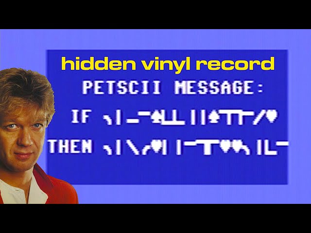 A PETSCII Message from "Hooked On A Feeling" Blue Swede Singer Björn Skifs Decoded on Commodore 64
