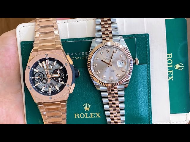 [ Hàng Mới Về ] Đồng hồ Hublot Big Bang | Rolex Tia Hồng 126331 | Đồng hồ Omega Deville Vàng Khối