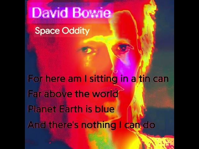#DAVIDBOWIE  Space Oddity