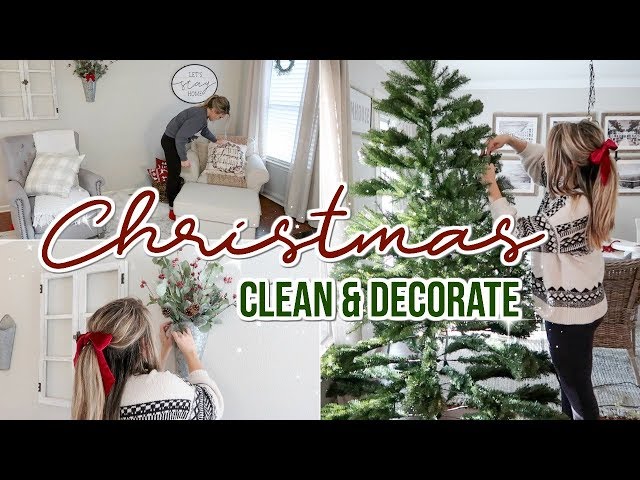 CHRISTMAS CLEAN & DECORATE WITH ME - DECORATING FOR CHRISTMAS | Lauren Midgley