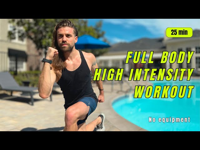 25 Min Full Body HIIT Workout / No Repeat, No Equipment /
