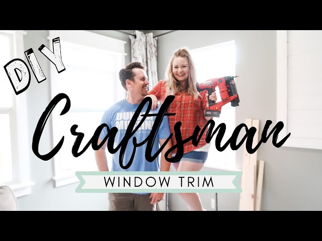DIY Craftsman Window Trim/Sills | HOW TO MAKE YOUR WINDOWS LOOK BIGGER