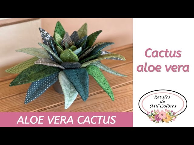 Aloe Vera Cacti. real cloth plant creative sewing patchwork patterns #124