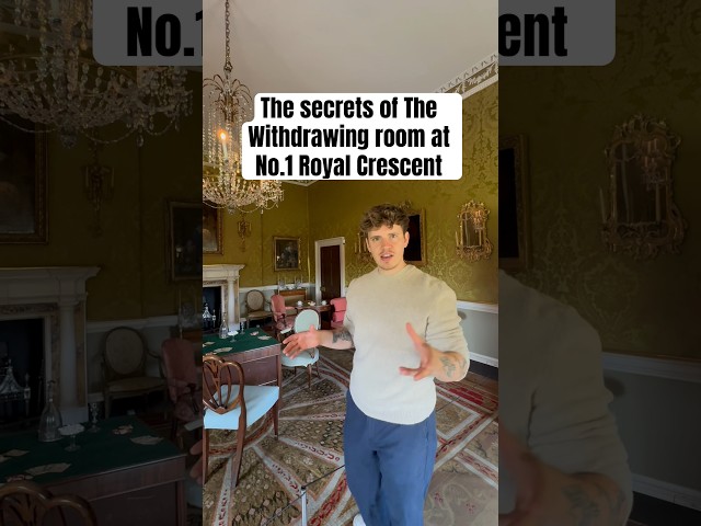 The secrets of the withdrawing room at No.1 Royal Crescent! #historychannel #historyshorts