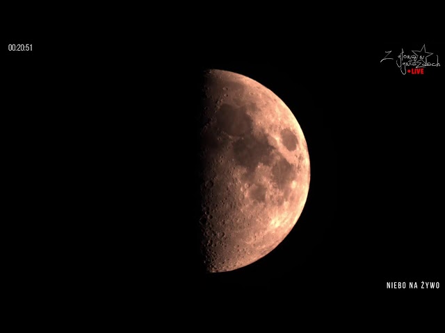 Tranzyt ISS na tle Księżyca | Niebo LIVE