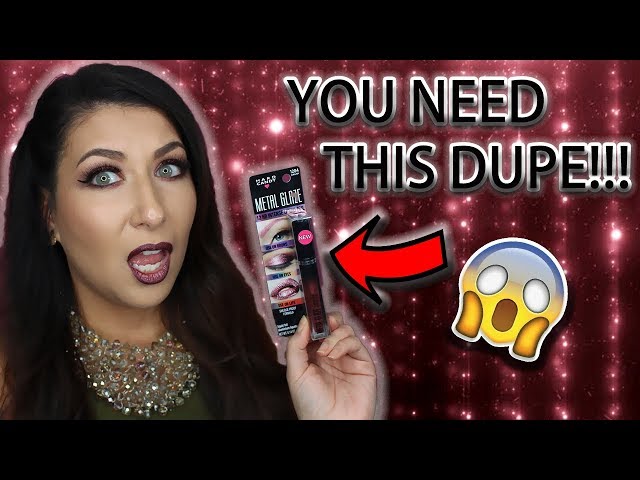 BEST DRUGSTORE DUPE OF 2018?!? | HARD CANDY METAL GLAZE REVIEW |
