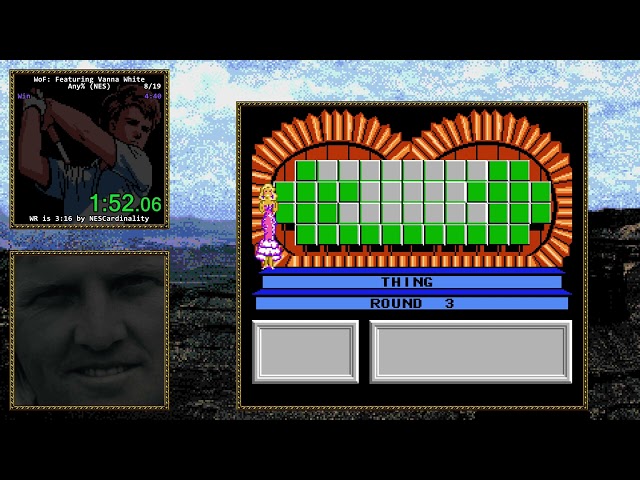 🎡 Wheel of Fortune: Featuring Vanna White (NES) ⏲️ Any% in 4:23