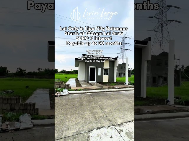 Lot Only for Sale #lotforsale #batangas #realestate Subdivision in Lipa City 5 years 0% Interest