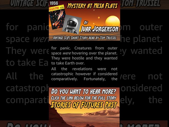 Mystery at Mesa Flat by Ivar Jorgenson excerpt #sciencefiction #audiobook #readaloud #readalong