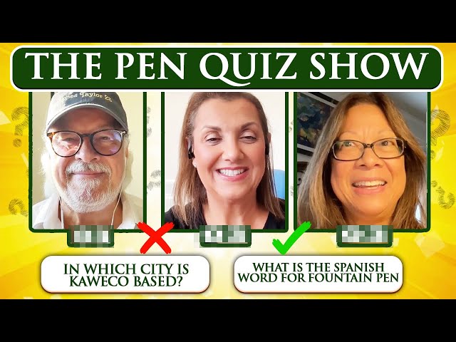 The Pen Quiz Show - #7 - Who Knows Their Pens Best? | Douglas Rathbun, Clare Coco, and Candace Marie