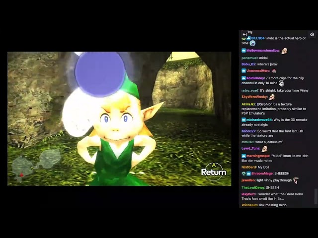 [Vinesauce] Vinny - The Legend of Zelda: Ocarina of Time 3D 4K (PART 1) [WITH CHAT]