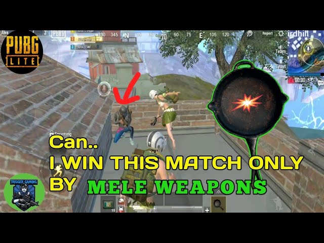 ONLY MELEE WEAPONS CHALLENGE WITH CHICKEN DINNER