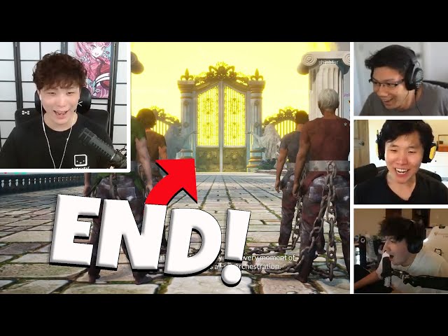 Sykkuno, Toast, John, and Shiphtur finally beats Chained Together!