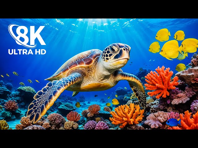 Sea Turtles 8K ULTRA HD - Lost In The Enchanting World Of The Ocean's Most Beautiful Fish