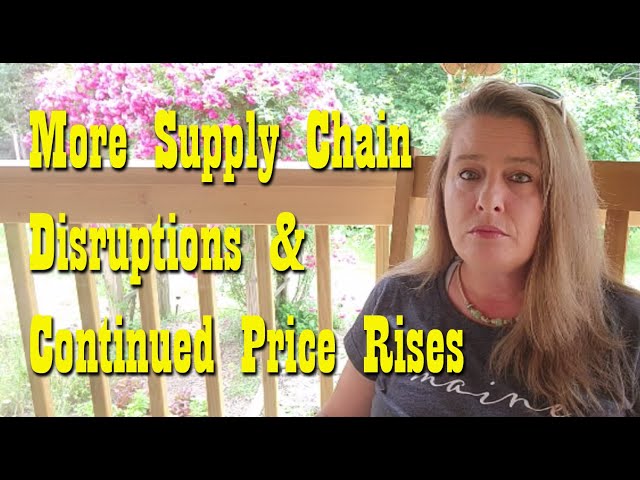 More Supply Chain Disruptions ~ Rising Prices ~ Stock Up on Meds!