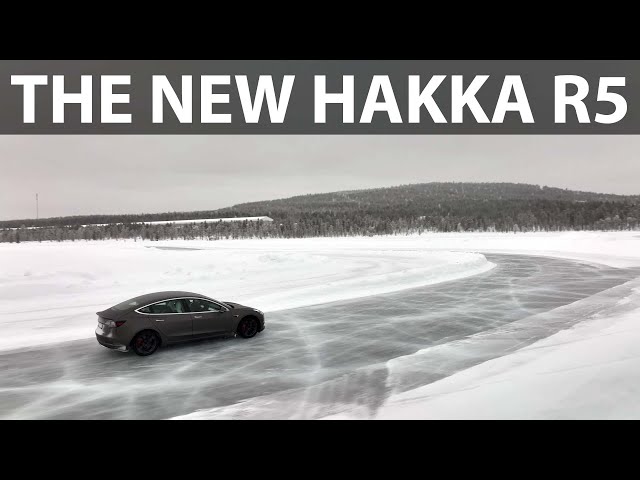Testing Nokian tires on ice track in Ivalo