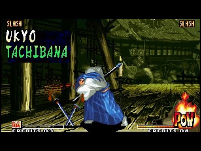 Samurai Shodown IV: Ukyo playthrough lvl-8 【60fps】