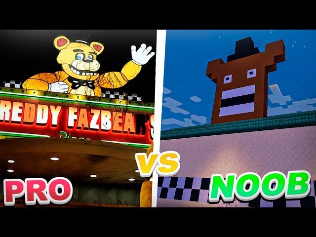 Building a CURSED Five Night's at Freddy's Pizzeria! Noob Vs Pro Challenge