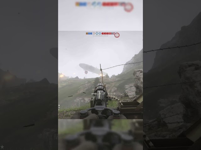 Machine Gun vs Airship!! | Battlefield 1 EPIC Moments