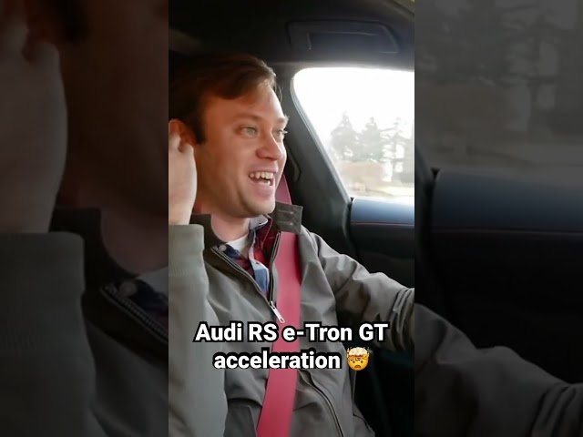 Audi RS e-Tron GT acceleration reaction