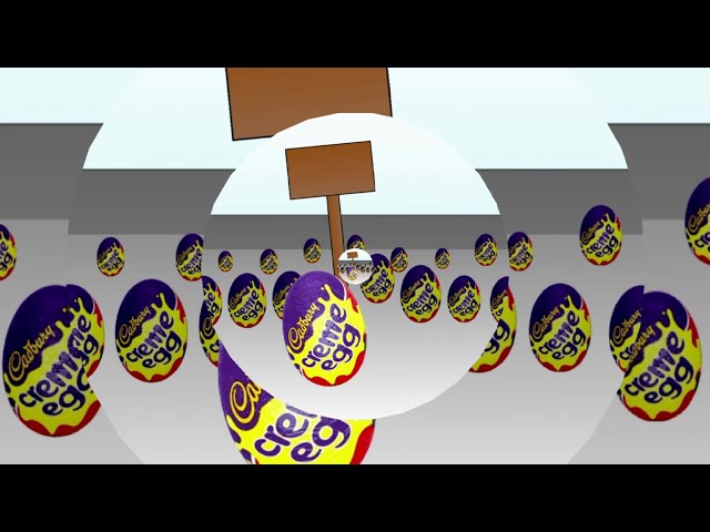 Cadbury's Creme Egg Crowd Crush Ident Logo Let's Effects