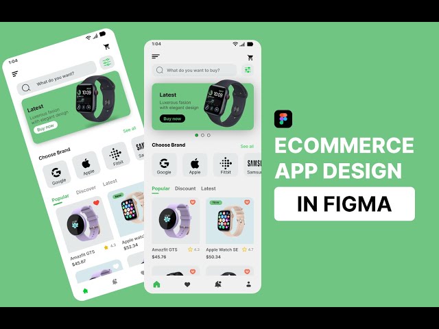 Ecommerce app design in FIGMA!! Ecommerce app concept/ DAY 20