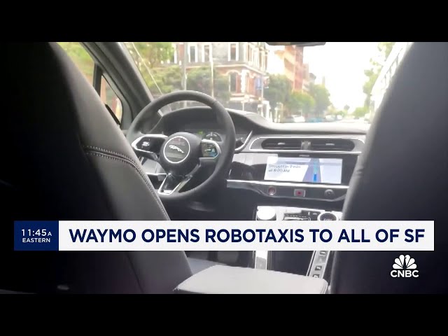 Waymo robotaxis open to all users in San Francisco
