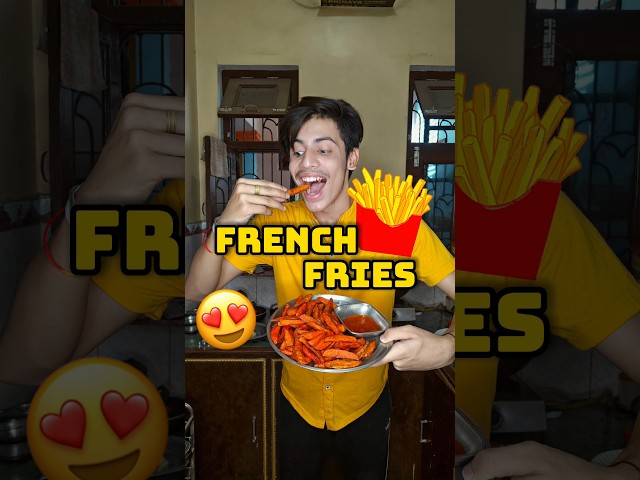 Aaj French Fries Banaye 😍😋 #shorts #tranding #minivlog #vlog #frenchfries #ashortaday