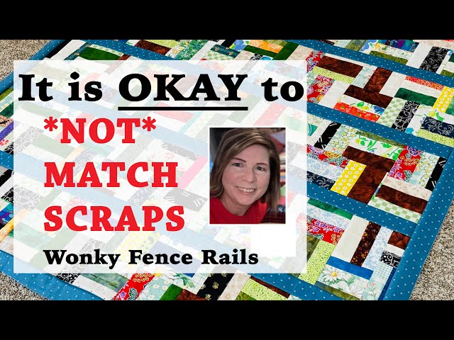 ⏰  FAST ⏰  5 HOUR QUILT TOP FROM SCRAPS | No matching needed! | Scrapbuster | Stashbuster