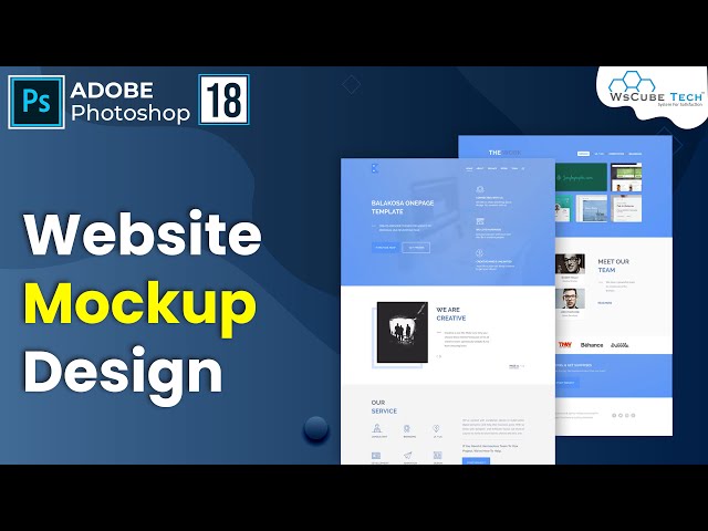 How to design Website Mock-up in Photoshop [HINDI] | Website Design - #4 | Photoshop Tutorial #18
