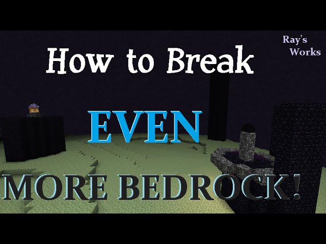 How to Break EVEN MORE BEDROCK in survival! | Minecraft (CHECK description)