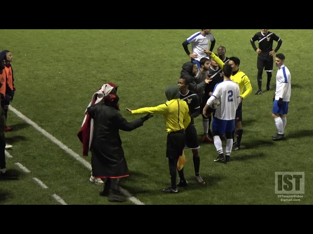 INSANE GAME!!! REF SURROUNDED, 5 RED CARDS, PUNCHES THROWN, REVENGE FOULS & CRAZY ENDING!!!