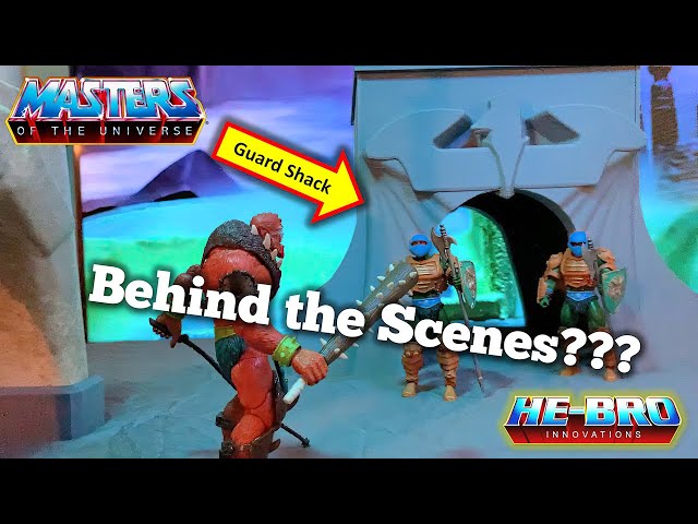 Behind the Scenes: Beast Man's EPIC fight by the Guard Tower, Set Build - MOTU Rio Blast Mini-Series