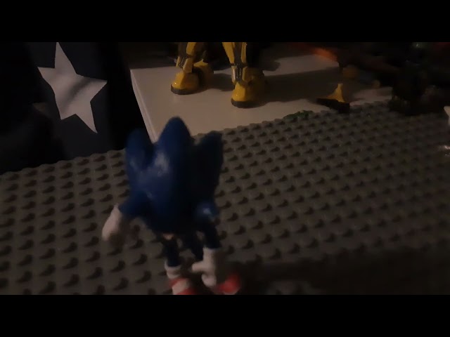 Sonic vs knuckles stop motion