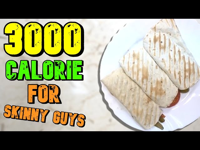 EASY 3000 Calorie Meal Plan To Gain Weight For Skinny Guys (ONLY 3 MEALS)
