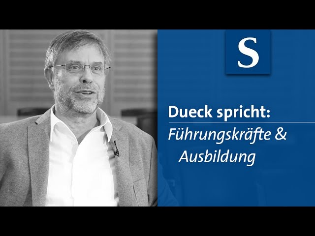 Gunter Dueck: Führungskräfte & Ausbildung