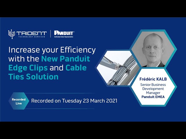 Panduit Edge Clips and Cable Ties Solution