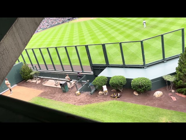 Luis Garcia warming up in the bullpen for the Padres at Coors Field (HD) 8-2-23 #mlb #padres
