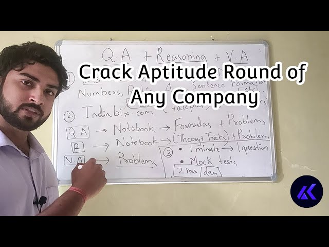 How to Crack Aptitude Test of Any Company | Placement Preparation