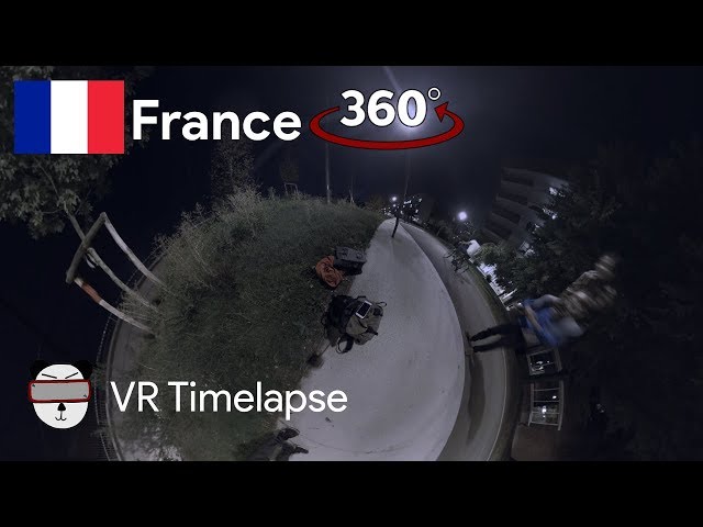 ⏰🎥 360° Timelapse: Bizarre Dusk | Paris, France 🇫🇷