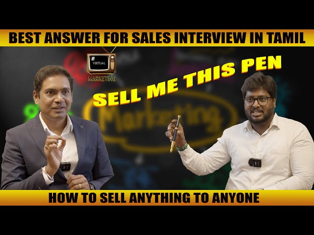 SELL ME THIS PEN - Best Answer For Sales Interview in Tamil | How To Sell Anything To Anyone